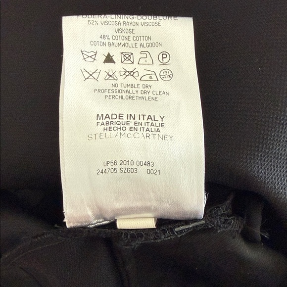 Stella McCartney Sheer Panel Black Cocktail Dress | EUC Size US 6/ IT 42 - Picture 10 of 11